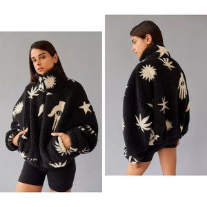 Urban Outfitters Printed Sherpa Jacket